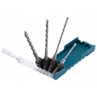 Image du produit : Coffret 4 forets béton Makita SDS-Plus 2 taillants - diamètre 5 / 6,0 / 8,0 / 10,0mm - longueur totale 110 / 160mm - profondeur maxi de perçage 50 / 100mm - 4 pièce(s) | D-74136