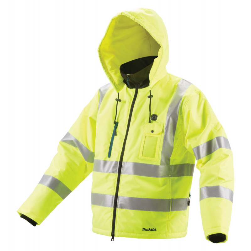 Blouson chauffant LXT 14,4 à 18 Volts Lithium (Li-Ion) - Haute visibilité - taille L - Makita | DCJ206ZL