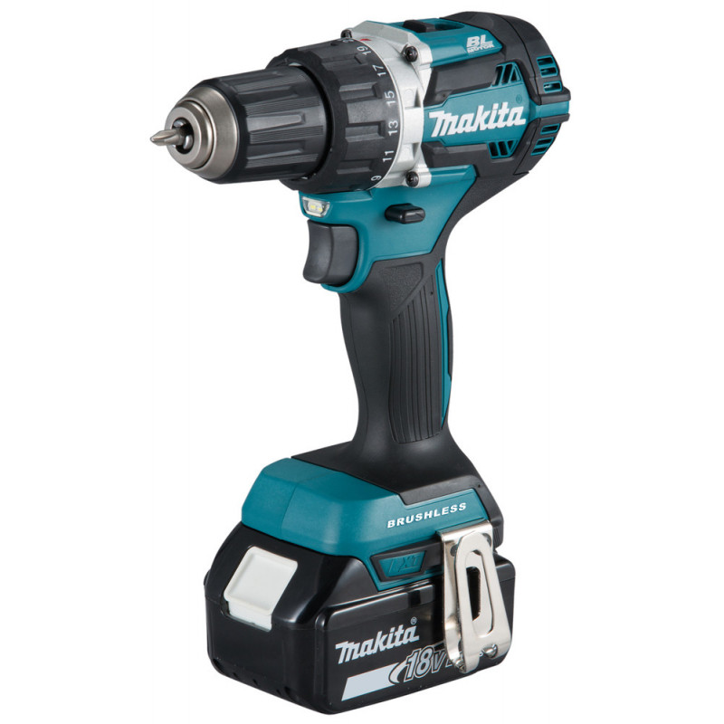 Perceuse visseuse Makita 18 Volts - sans fil Lithium (Li-Ion) 3 Ah Ø 13mm (3 batteries) | DDF484RF3J