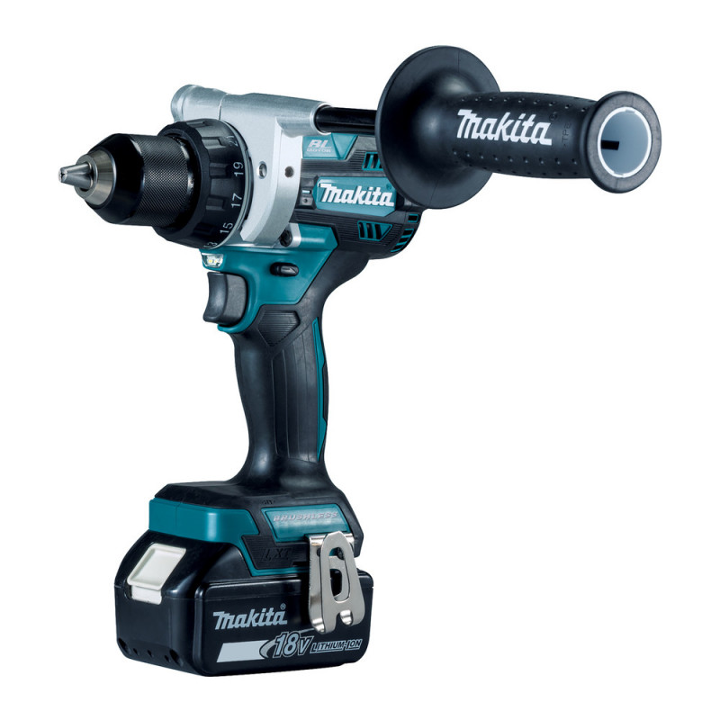 Perceuse visseuse Makita LXT 18 Volts - sans fil Lithium (Li-Ion) - 5 Ah - Ø 13mm - poids 2,60kg | DDF486RTJ