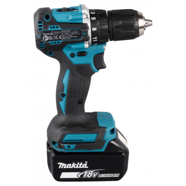 Perceuse visseuse Makita LXT 18 Volts - sans fil Lithium (Li-Ion) - 3 Ah - Ø 13mm - poids 1,6kg | DDF487RFJ