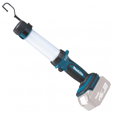 Lampe néon d'atelier - éclairage 360° - sans fil, jusqu'à 620 lumens, compatible avec batterie LXT Makita 14,4 et 18 Volts idéal, atelier, chantier, camping | DEADML806