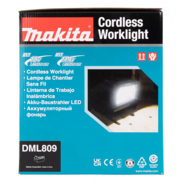 Projecteur de chantier à LED Makita - jusqu'à 3000 lumens - fonctionne sur batterie LXT 14.4 et 18 Volts ou sur prise secteur | DEADML809