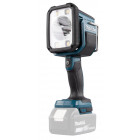 Image du produit : Lampe torche baladeuse, projecteur Makita sans fil extrêmement puissant 640m, compatible batterie 14,4 et 18 Volts LXT - pivotable horizontalement | DEBDML812