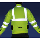 Image du produit : Blouson ventilé CXT / LXT 12 Volts 14,4 Volts à 18 Volts Lithium (Li-Ion) - taille L - Haute visibilité - (Produit seul) Makita | DFJ214ZL