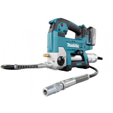 Pompe à graisse Makita LXT 18 Volts - sans fil Lithium (Li-Ion) - 1 batterie - pression maximale 690 bars - longueur du tuyau 1,2m | DGP180RT