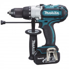 Image du produit : Perceuse visseuse Makita | percussion LXT 18 Volts - sans fil Lithium (Li-Ion) - 4 Ah - Ø 13mm - poids 2,90kg | DHP451RMJ