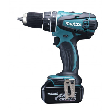 Perceuse visseuse Makita | percussion LXT - 18 Volts - sans fil Lithium (Li-Ion) - 4 Ah Li-Ion - Ø 13mm | DHP456RMJ