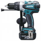 Image du produit : Perceuse visseuse Makita | percussion LXT 18 Volts - sans fil Lithium (Li-Ion) - 5 Ah - Ø 13mm | DHP458RTJ