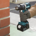 Image du produit : Perceuse visseuse Makita | percussion LXT - 18 Volts - sans fil Lithium (Li-Ion) - 3 Ah - Ø 13mm - (3 batteries) | DHP484RF3J