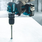 Image du produit : Perceuse visseuse Makita | percussion LXT - 18 Volts - sans fil Lithium (Li-Ion) - Ø 13mm - (Produit seul) - poids 1,7kg | DHP487ZJ