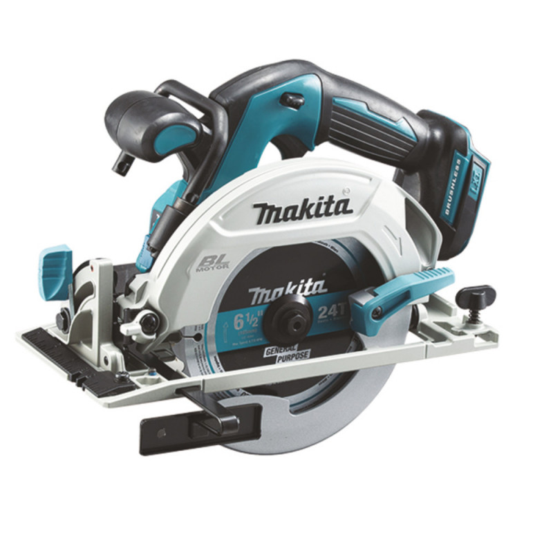 Scie circulaire Makita LXT 18 Volts - sans fil Lithium (Li-Ion) - Ø 165mm - (Produit seul) - alésage 20mm | DHS680Z