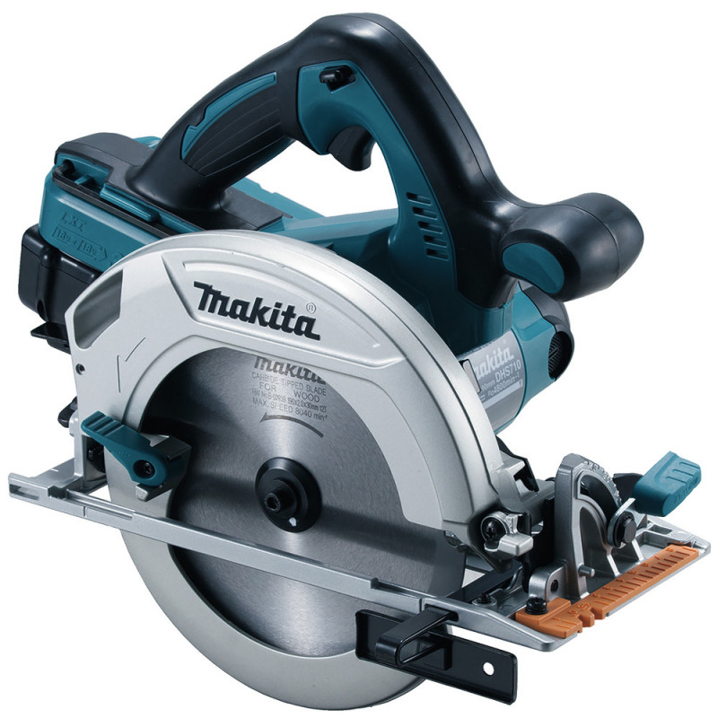 Scie circulaire Makita LXT 36 Volts 2 x 18 Volts - sans fil Lithium (Li-Ion) - 5 Ah - Ø 190mm - (4 batteries) | DHS710PT4J