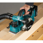 Image du produit : Rabot à bois Makita LXT 18 Volts - sans fil Lithium (Li-Ion) - 5 Ah - 82mm - profondeur rabotage 0 - 3mm | DKP181RTJ