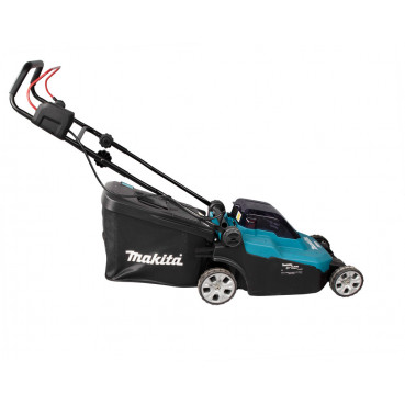 Tondeuse Makita 38cm LXT 36 Volts 2 x 18 Volts - sans fil Lithium (Li-Ion) - 4 Ah - 38cm - 40 L - diamètre lame 38cm - hauteur tonte 20 à 75mm - surface tonte 560m² | DLM382CM2