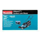 Image du produit : Tondeuse Makita 43cm LXT 36 Volts 2 x 18 Volts - sans fil Lithium (Li-Ion) - 5 Ah - diamètre lame 43cm - hauteur tonte 20 à 75mm - surface tonte 575m² | DLM432CT2