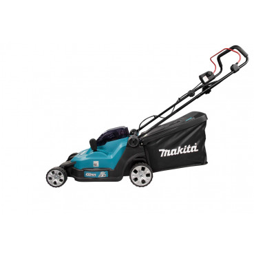 Tondeuse Makita 43cm LXT 36 Volts 2 x 18 Volts - sans fil Lithium (Li-Ion) - 5 Ah - diamètre lame 43cm - hauteur tonte 20 à 75mm - surface tonte 575m² | DLM432PT2