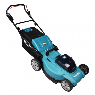 Tondeuse Makita 48cm LXT 36 Volts 2 x 18 Volts - sans fil Lithium (Li-Ion) - 5 Ah - diamètre lame 48cm - surface tonte 650m² - hauteur tonte 20 à 100mm | DLM480CT2