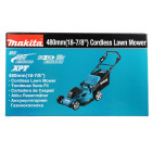 Image du produit : Tondeuse Makita 48cm LXT 36 Volts 2 x 18 Volts - sans fil Lithium (Li-Ion) - 5 Ah - diamètre lame 48cm - surface tonte 650m² - hauteur tonte 20 à 100mm | DLM480CT2