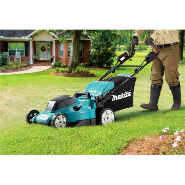 Tondeuse Makita 48cm LXT 36 Volts 2 x 18 Volts - sans fil Lithium (Li-Ion) - 5 Ah - diamètre lame 48cm - surface tonte 800m² - hauteur tonte 20 à 100mm | DLM481CT2