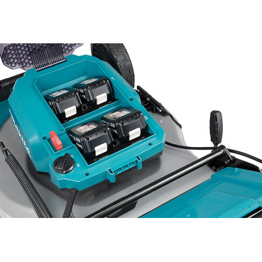 Tondeuse Makita auto-tractée LXT 36 Volts 2 x 18 Volts - sans fil Lithium (Li-Ion) - 53cm - (Produit seul) - diamètre lame 53,4cm - hauteur tonte 20 à 100mm - surface tonte 2300m² | DLM532Z