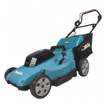 Tondeuse Makita 53cm LXT 36 Volts 2 x 18 Volts - sans fil Lithium (Li-Ion) - 5 Ah - diamètre lame 53cm - hauteur tonte 20 à 100mm - surface tonte 700m² | DLM538CT2