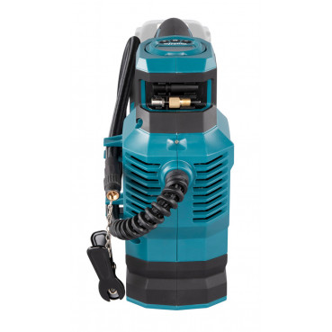 Gonfleur Makita LXT 18 Volts - sans fil Lithium (Li-Ion) - 11,1 bars - 161 psi - (Produit seul) - longueur du tuyau 0,65m - poids 2,1kg | DMP181Z