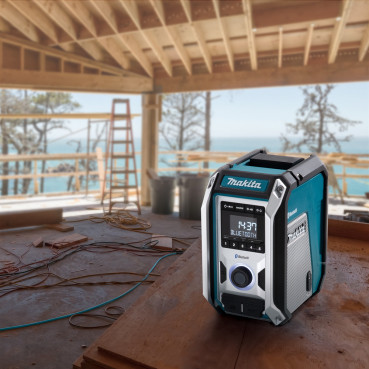 Radio de chantier Makita LXT 12 à 18 Volts - sans fil Lithium (Li-Ion) / 230 V - Bluetooth - (Produit seul) - IP 65 | DMR114