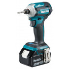 Image du produit : Visseuse à chocs Makita 18 Volts - sans fil Lithium (Li-Ion) 5 Ah Batterie Makita 18 V LXT 180 Nm - carré 1/4" | DTD171RTJ