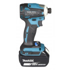 Image du produit : Visseuse à chocs Makita LXT 18 Volts - sans fil Lithium (Li-Ion) - 5 Ah - 8 modes - 180 Nm - poids 0,85kg | DTD172RTJ