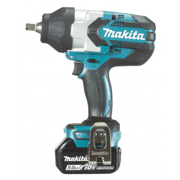 Boulonneuse à chocs Makita LXT - 18 Volts - sans fil Lithium (Li-Ion) - 5 Ah - 1000 Nm - carré 1/2" | DTW1002RTJ