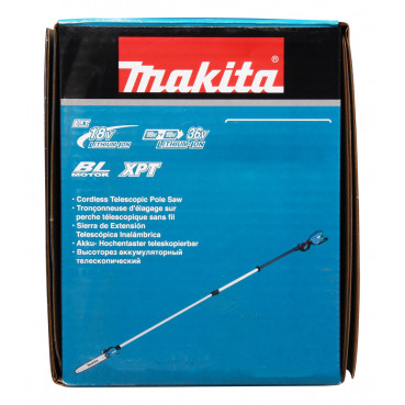 Tronçonneuse d'élagage Makita LXT Télescopique - 36 Volts 2 x 18 Volts - sans fil Lithium (Li-Ion) - (Produit seul) - 1000 / 1400 Watts | DUA301Z