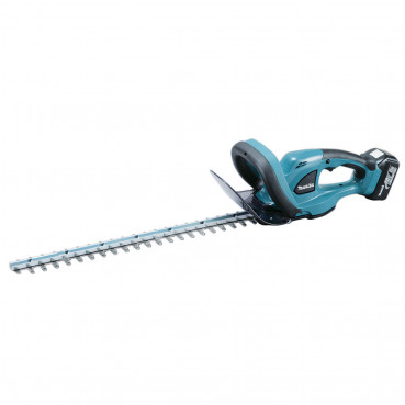 Taille-haie Makita 18 Volts - sans fil Lithium (Li-Ion) 1,5 Ah - 52cm - (1 batterie) - section de coupe maxi 15mm - longueur 520mm | DUH523RY