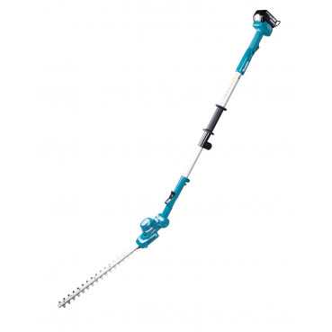 Taille-haie Makita à perche LXT 18 Volts - sans fil Lithium (Li-Ion) - 46cm - (1 batterie) - section de coupe maxi 18mm - longueur 460mm - poids 2,63kg | DUN461WSF