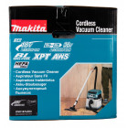 Image du produit : Aspirateur Makita LXT 36 Volts 2 x 18 Volts - sans fil Lithium (Li-Ion) - (Produit seul) - capacité réservoir poussière 15 litres | DVC157LZX3