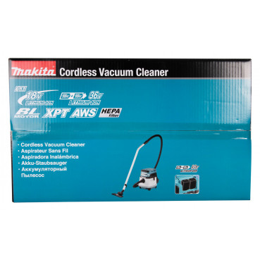 Aspirateur Makita LXT 36 Volts 2 x 18 Volts - sans fil Lithium (Li-Ion) - (Produit seul) - capacité réservoir poussière 15 litres | DVC157LZX3