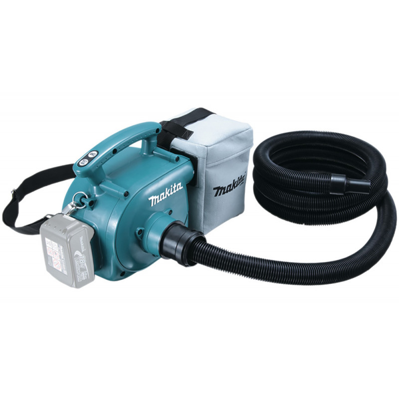 Aspirateur Makita LXT 18 Volts - sans fil Lithium (Li-Ion) - 52 mbar - (Produit seul) - capacité réservoir poussière 3 litres | DVC350Z