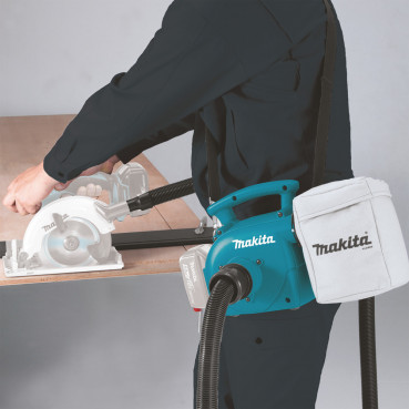 Aspirateur Makita LXT 18 Volts - sans fil Lithium (Li-Ion) - 52 mbar - (Produit seul) - capacité réservoir poussière 3 litres | DVC350Z