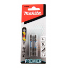 Image du produit : Embout pour vissage à chocs (Impact Premier) 50mm POZIDRIV - PZ2, Hexa 1/4" - 2 pièce(s) Makita | E-03305