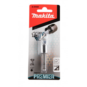 Adaptateur d'angles pour vissage à chocs (Impact Premier) pour douilles - longueur totale 50mm - 1/4" Makita | E-03420