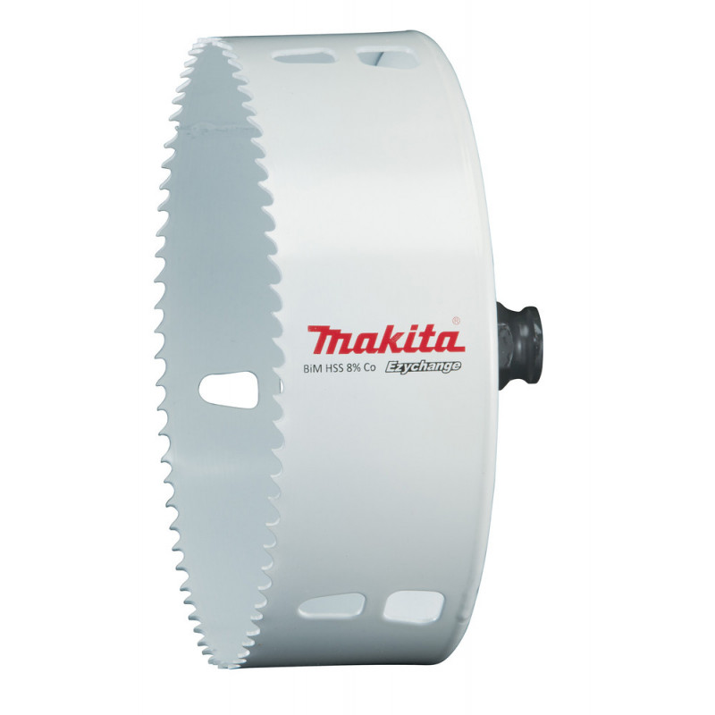 Scie cloche Makita EzyChange, HSS Bi-Métal avec 8% de Cobalt - diamètre 140mm - profondeur maxi de perçage 44mm - 1 pièce(s) | E-04058