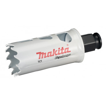 Scie cloche Makita multi-matériaux T.C.T, 32mm Ezychange - diamètre 32mm - profondeur maxi de perçage 60mm - 1 pièce(s) | E-06672