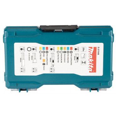 Coffret Makita 28 accessoires de vissage | E-07048