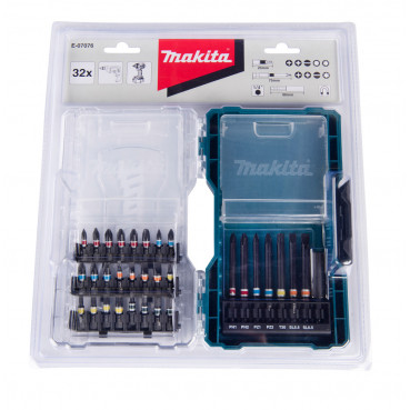 Coffret Makita 32 accessoires de vissage | E-07076