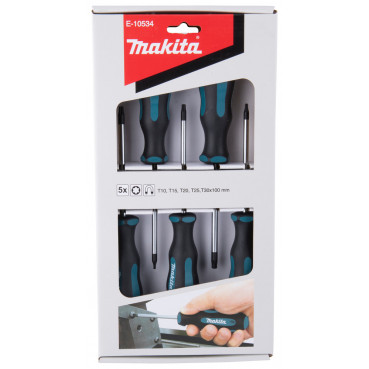 Jeu de tournevis 5 TORX Makita | E-10534