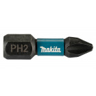 Image du produit : Master Carton 12 x Packs embout de vissage à chocs (Impact Black) PHILLIPS PH2 25mm - 25 pièce(s) Makita | E-12360-12