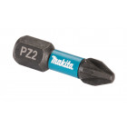 Image du produit : Pack embout de vissage à chocs (Impact Black) POZIDRIV - PZ2 25mm - 25 pièce(s) Makita | E-12376