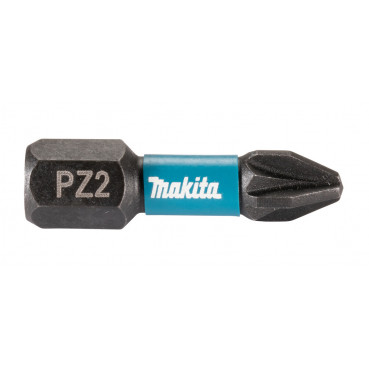 Master Carton 12 x Packs embout de vissage à chocs (Impact Black) POZIDRIV PZ2 25mm - 25 pièce(s) Makita | E-12376-12