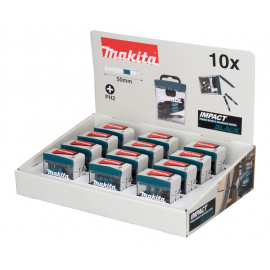 Master Carton 12 x Packs embout de vissage à chocs (Impact Black) PHILLIPS PH2 50mm 10mm - 10 pièce(s) Makita | E-12407-12