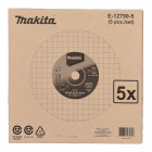 Image du produit : Disque à tronçonner métal 355X4,3X25,4mm - diamètre 355mm - épaisseur 4,3mm - alésage 25.40mm - 5 pièce(s) - grain A24T - 41 Makita | E-12790-5